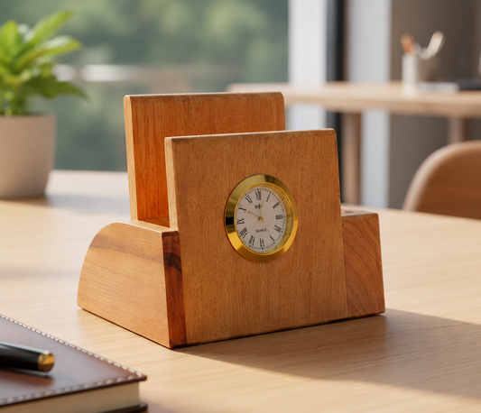 Timeless Wooden Desk Clock
