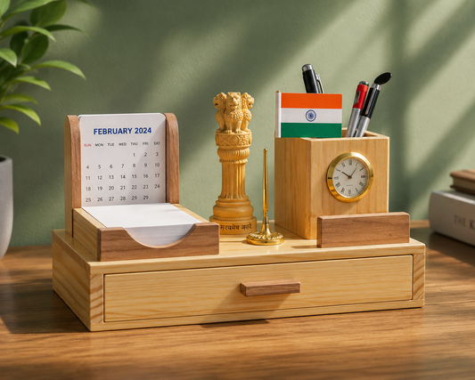 Patriotic Wooden Desk Organizer