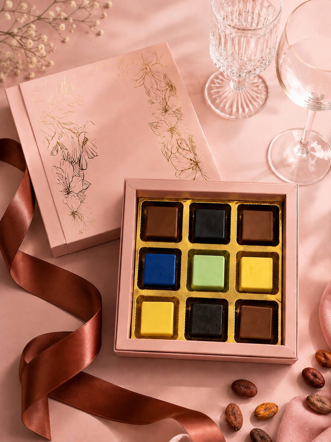 9 Chocolate Cavity Box
